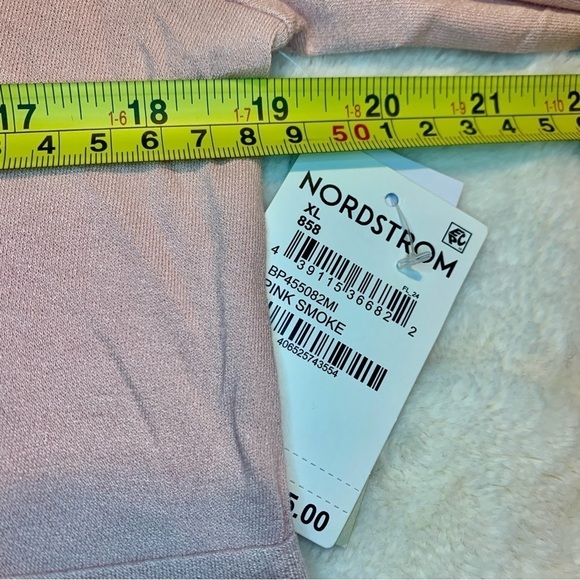 NWT Crop Top XL BP Wrap Front Lace Trim Pink Smoke Boho Long Balloon Sleeves - Picture 13 of 13